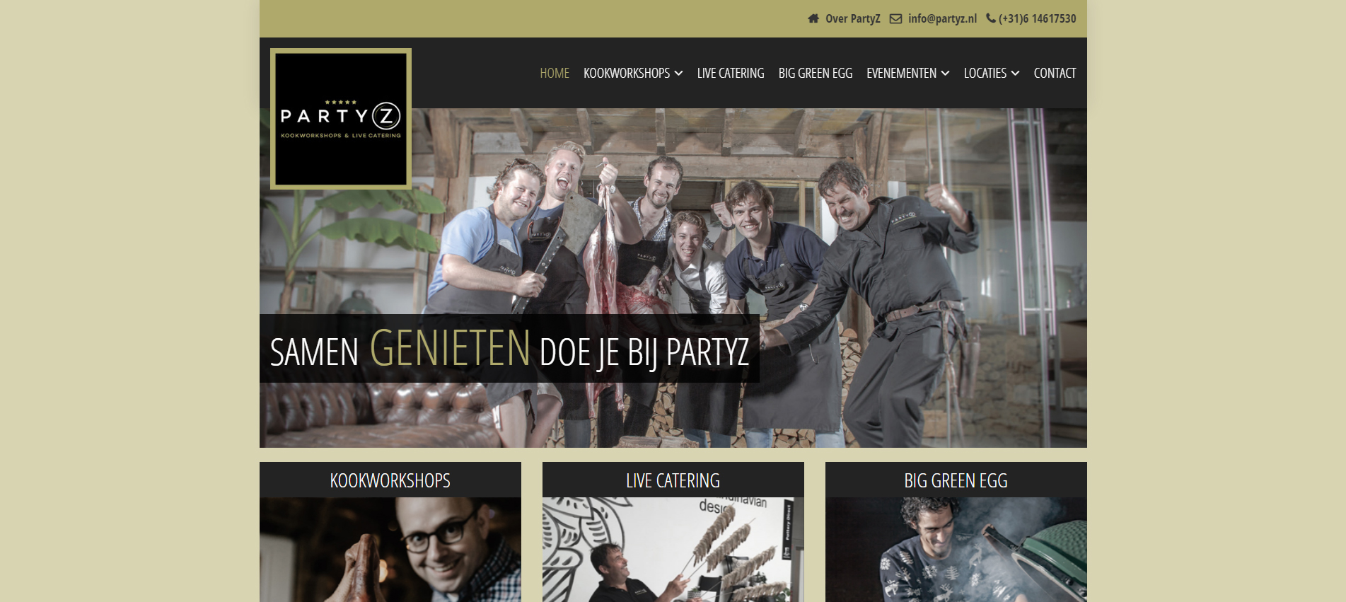 PartyZ kookworkshops & live catering